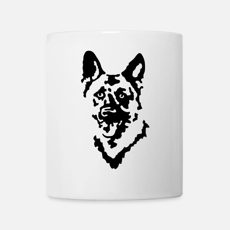 Schäferhund - Tasse - Weiß