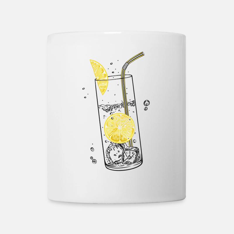Zitronen Limonade Sommer Limo - Tasse - Weiß