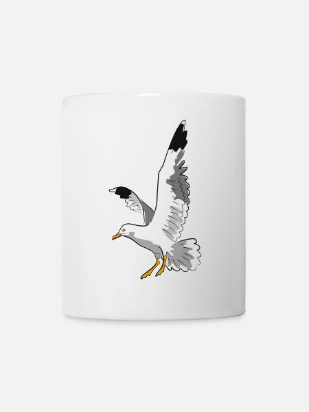 mouette - Mug blanc - blanc