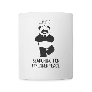 Funny Yoga Panda - Searching My Inner Peace - Mug - white - Front