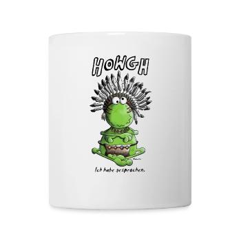 Indianer Frosch - Tasse - Weiß - Vorne