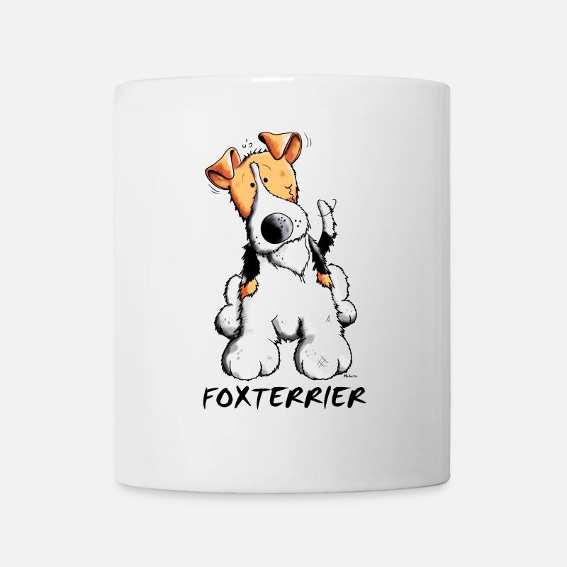 Happy Fox terrier - Mug - white