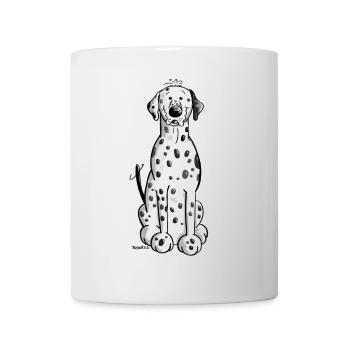 Drolliger Dalmatiner - Tasse - Weiß - Vorne
