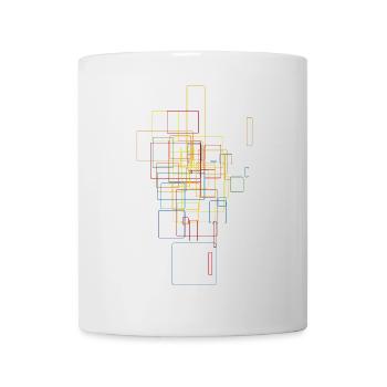 Sci-Fi pattern / abstract - Mug - white - Front