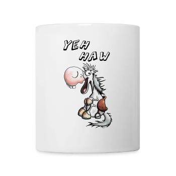 Yeh Haw Pferdchen - Tasse - Weiß - Vorne