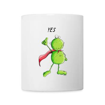 Super Frog - Frogs - Comic - Cartoon - Mug - white - Front
