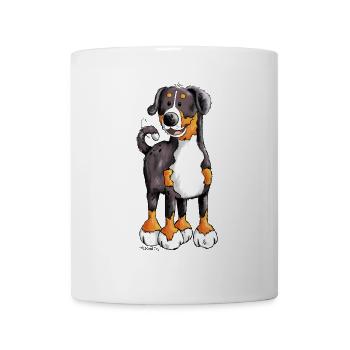 Der Appenzeller Sennenhund - Tasse - Weiß - Vorne