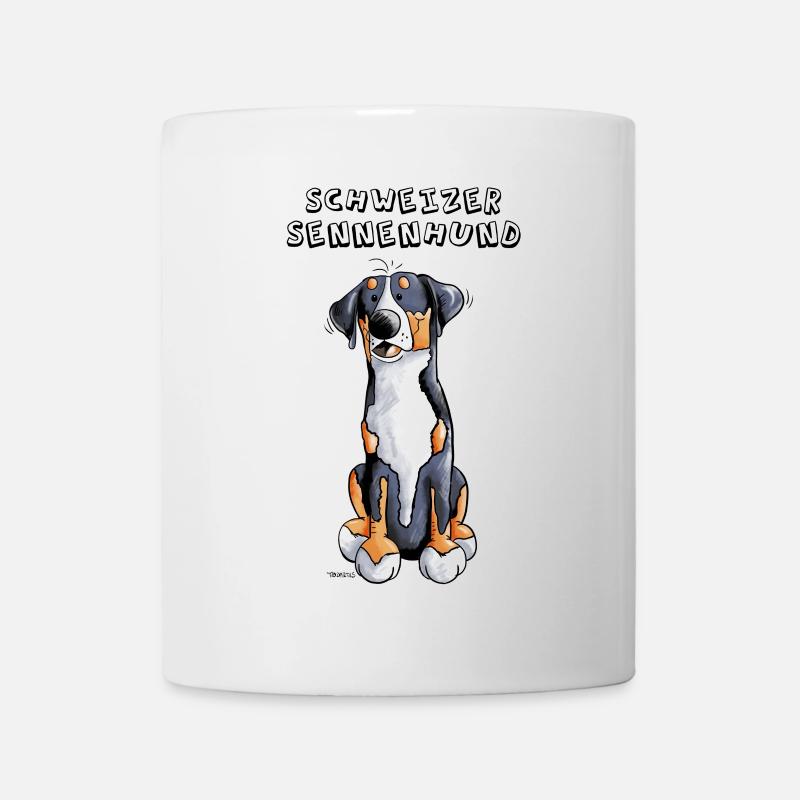 Schweizer Sennenhund - Tasse - Weiß