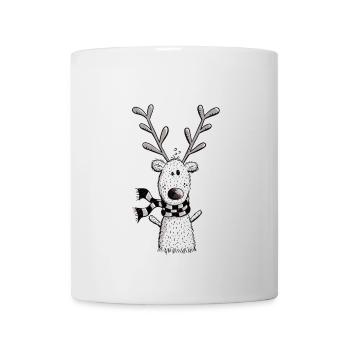 Ho Rentier Ho - Geschenk - Weihnachten - Rentiere - Tasse - Weiß - Vorne