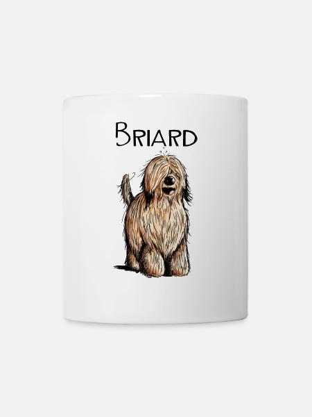 Lustiger Briard - Hund - Beger de Brie - Geschenk - Tasse - Weiß