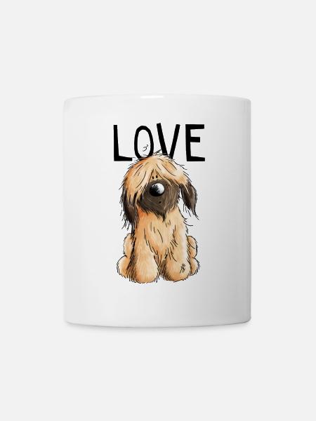I Love my Briard - Hund - Briards - Geschenk - Tasse - Weiß