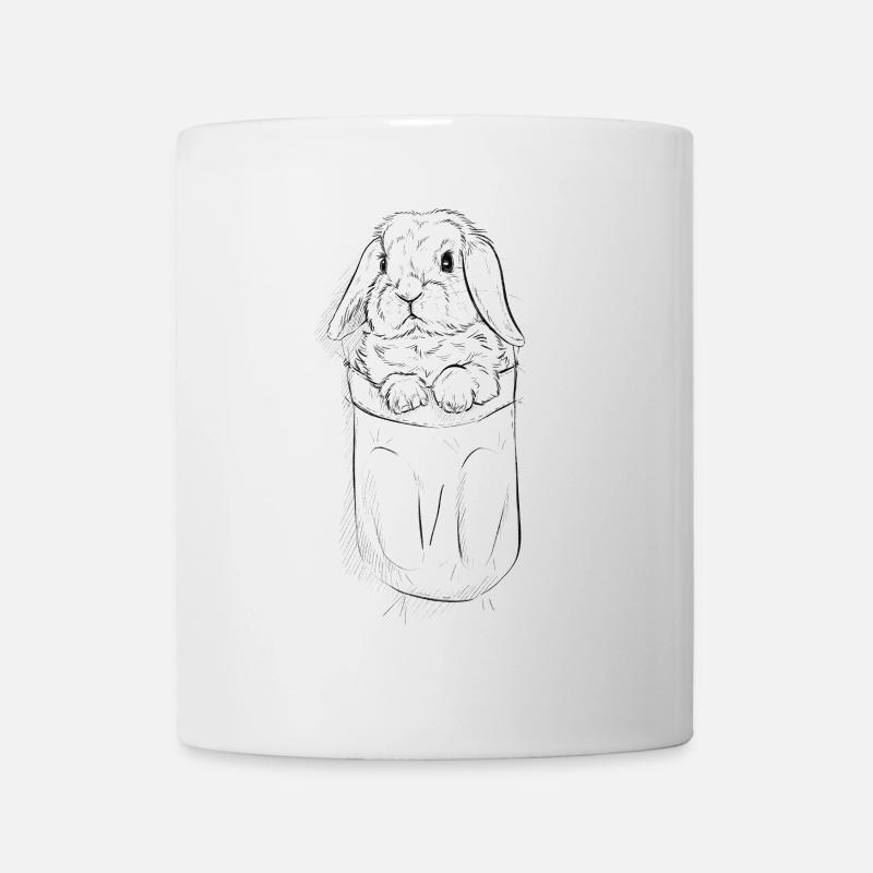 Ram Rabbit in Bag - Mug - white