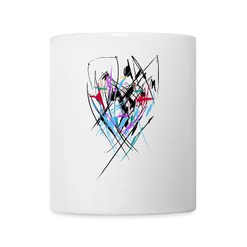abstrait - Mug blanc - blanc - Devant