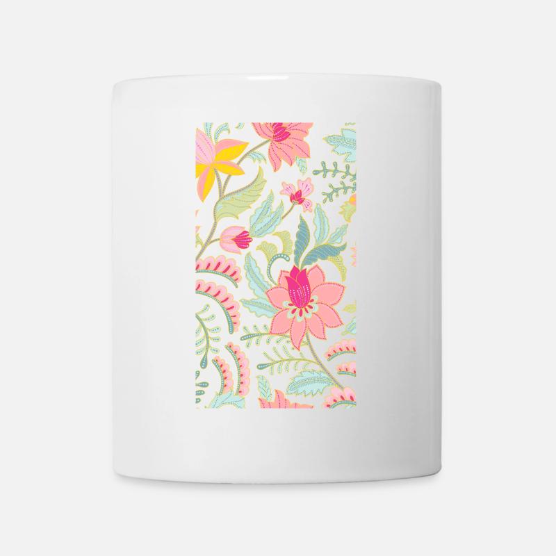 Fleurs - Mug blanc - blanc