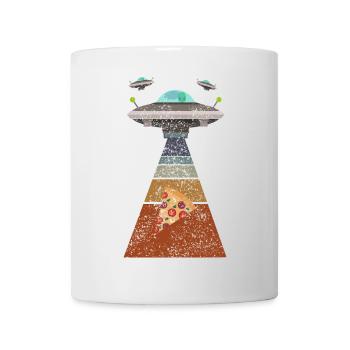 Pizza Ufo - Mug blanc - blanc - Devant