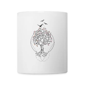 Leafy sunset - Mug - white - Front
