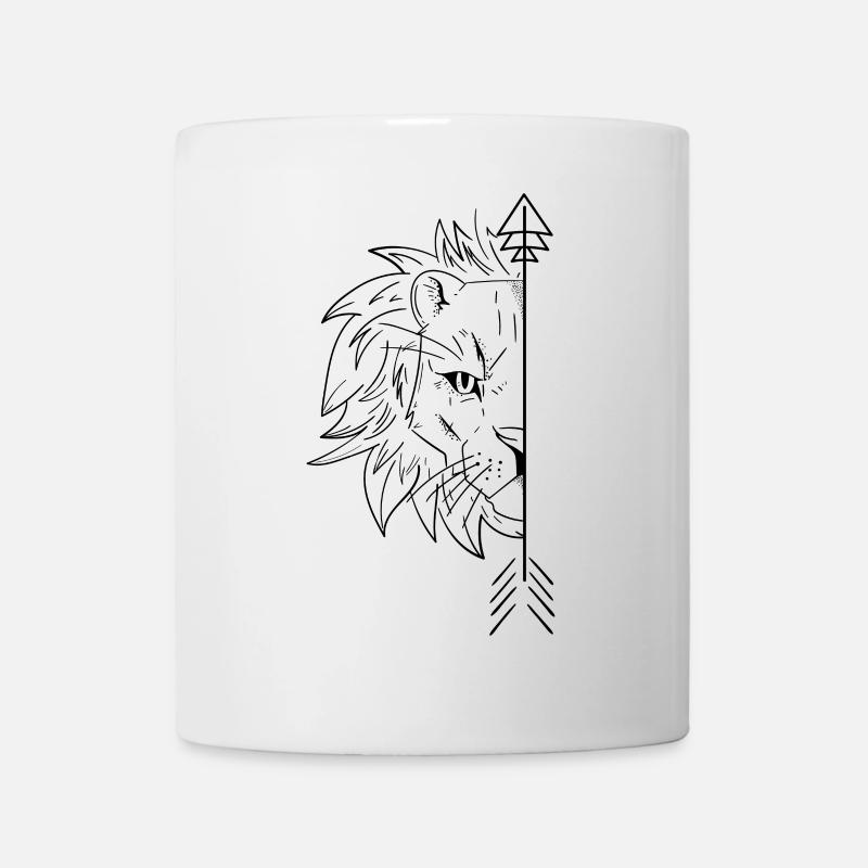 Copains Lion 1/2 - Mug blanc - blanc