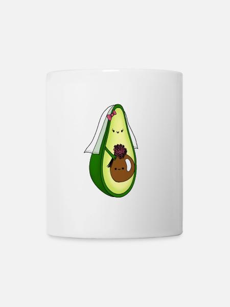 Mariée enceinte avocat avec cadeau bébé bosse - Mug blanc - blanc