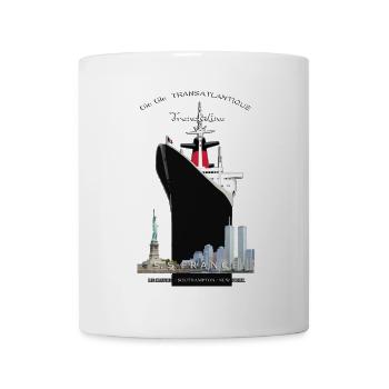 LINER FRANCE NEW YORK Louis RUNEMBERG © Adagp - Mug - white - Front