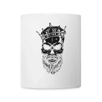 King Kopf (Partnermotiv) - Tasse - Weiß - Vorne