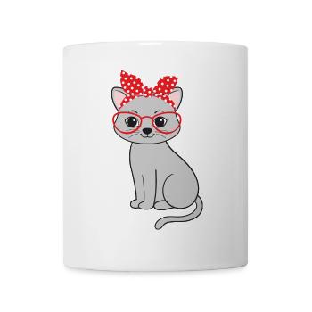 Katze Katzen - Tasse - Weiß - Vorne