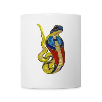 Cobra, divinité de l’Égypte ancienne - Mug blanc - blanc - Devant