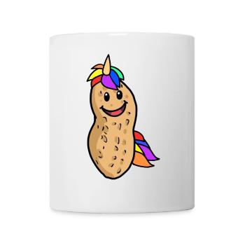 Peanut Unicorn Mythical Creature Mythical Animal Nut Fantasy - Mug - white - Front