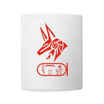 Dieu Anubis (rouge) - Mug blanc - blanc - Devant