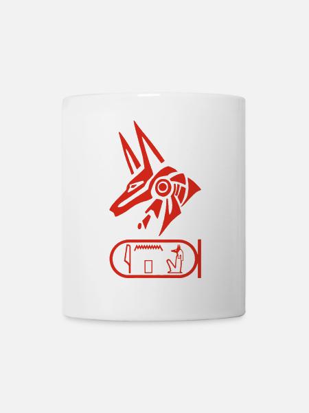 Dieu Anubis (rouge) - Mug blanc - blanc