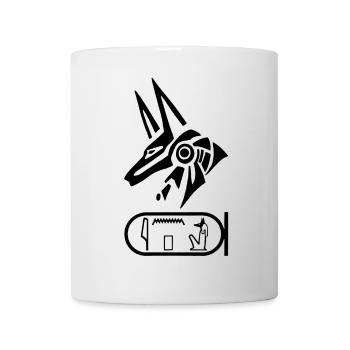 Gott Anubis (schwarz) - Tasse - Weiß - Vorne