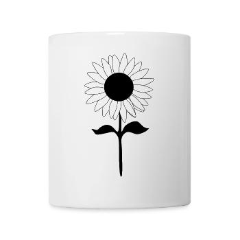Flower Flowers Sunflower Blossom Gift Mother's Day - Mug - white - Front