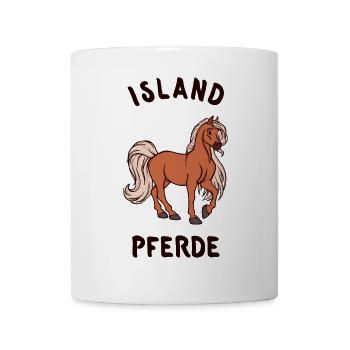 Pferde Spruch Pferdenarr Pferdeliebe Islandpferde - Tasse - Weiß - Vorne