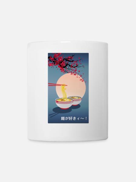 | d’art oriental japonais | de nouilles Ramen - Mug blanc - blanc