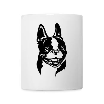 Boston Terrier Head - Mug - white - Front