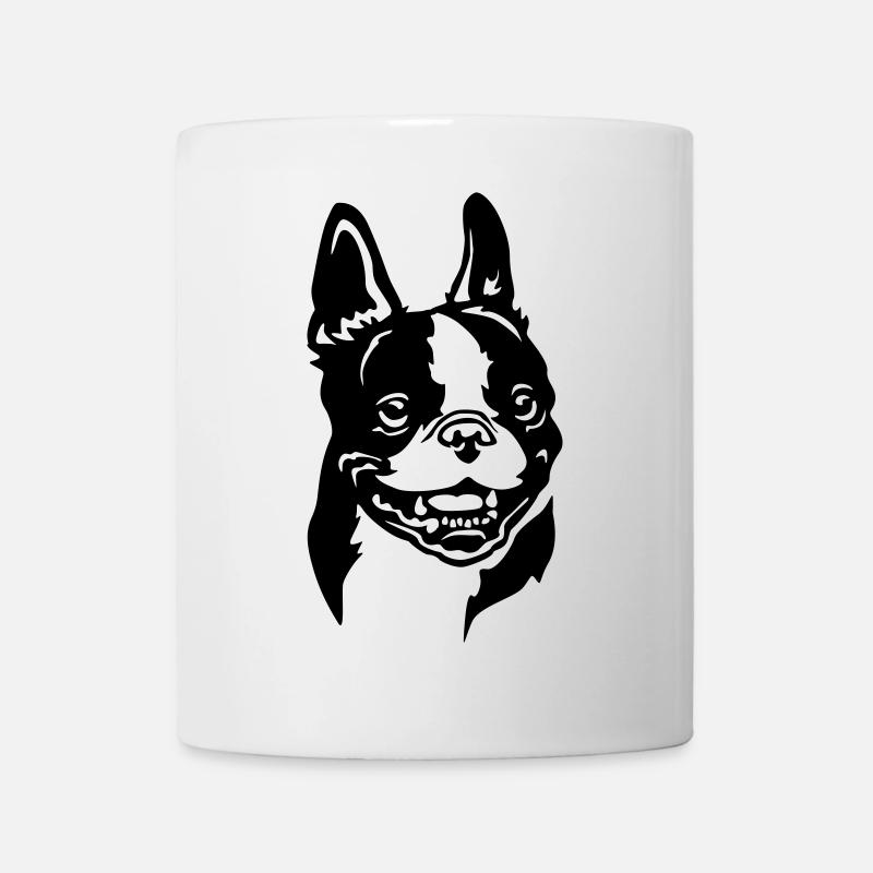 Tête de Boston Terrier - Mug blanc - blanc
