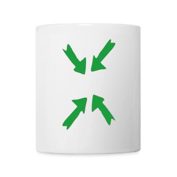 grün im fokus - Tasse - Weiß - Vorne