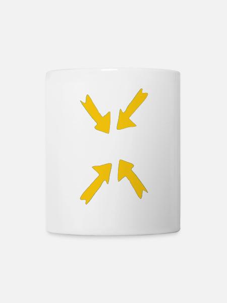 fokus gelb - Tasse - Weiß