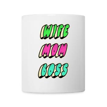 Ehefrau Mama Chefin - Tasse - Weiß - Vorne