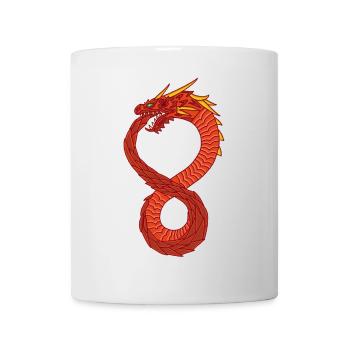 Unendlicher Drache - Tasse - Weiß - Vorne