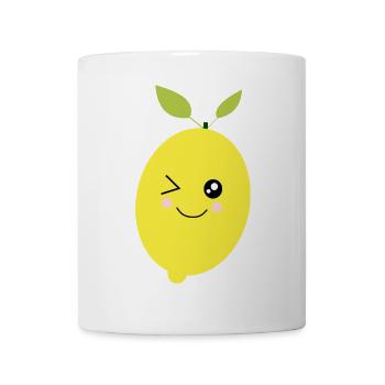 citron vert lime - Mug blanc - blanc - Devant