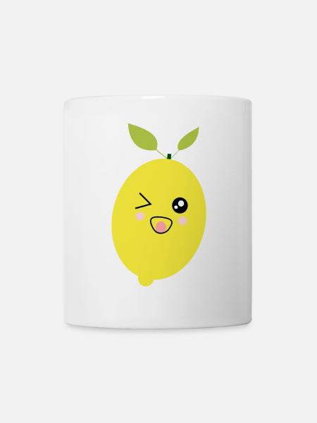 Babyparty Geschenkidee Kawaii Zitrone  - Tasse - Weiß