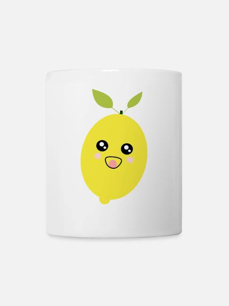 Kawaii Lemon Kawaii Fruits Kawaii Fruit - Mug - white