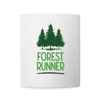Coureur forestier - Mug blanc - blanc - Devant