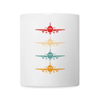 Aviation Airplane Flying Airline Vintage Pilot - Mug - white - Front
