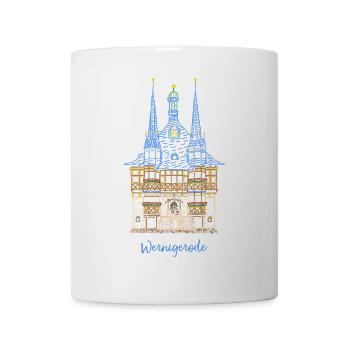 Wernigerode, historic town hall, East Germany - Mug - white - Front