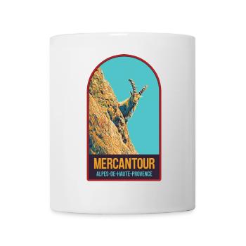 Illustration bouquetin dans le Mercantour - Mug blanc - blanc - Devant