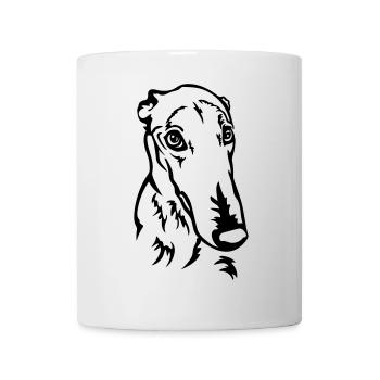 Greyhound Head - Mug - white - Front