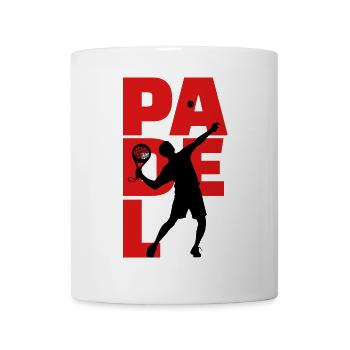 Balle de joueur de raquette disant Padel Loisir - Mug blanc - blanc - Devant