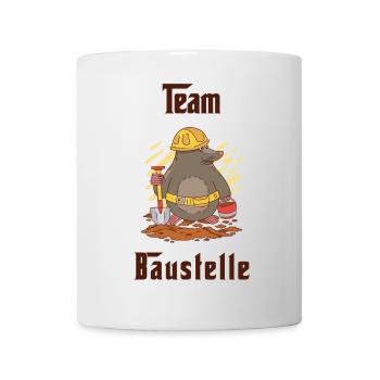 Team Baustelle - Tasse - Weiß - Vorne
