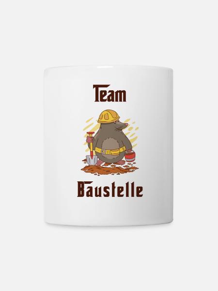 Team Baustelle - Tasse - Weiß